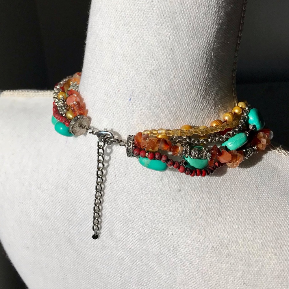Boston Proper 7 Strand Twisted Necklace - Picture 6 of 9